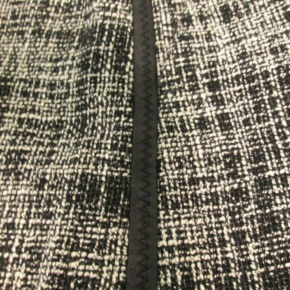 KAREN MILLEN Tweed Zip Front Mini Skirt-US8-Black NWT - Picture 5 of 13